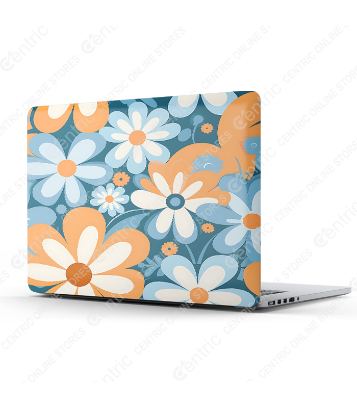 Retro Groovy Floral (22) Coral Carnival - Image 1