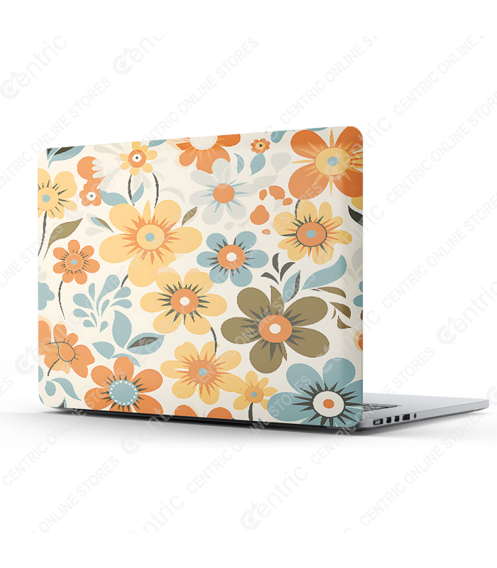 Retro Groovy Floral (25) Peachy Pop - Image 1