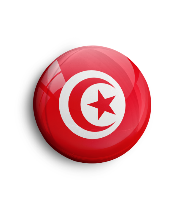 دبوس علم Tunisia