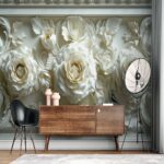 Custom floral wallpaper in Saudi Arabia by Centric – 3D flower wall art